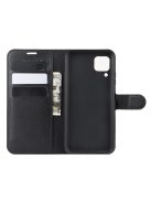 RMPACK Huawei P40 Lite Notesz Tok Business Series Kitámasztható Bankkártyatartóval Fekete