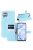 RMPACK Huawei P40 Lite Notesz Tok Business Series Kitámasztható Bankkártyatartóval Világoskék