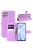 RMPACK Huawei P40 Lite Notesz Tok Business Series Kitámasztható Bankkártyatartóval Lila