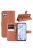 RMPACK Huawei P40 Lite Notesz Tok Business Series Kitámasztható Bankkártyatartóval Barna