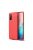 RMPACK Samsung Galaxy S20 Szilikon Tok Bőrmintázattal TPU Prémium Piros