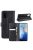 RMPACK Samsung Galaxy S20 Bőrtok Notesz Kártyatartóval Kitámasztható Fekete