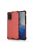 RMPACK Samsung Galaxy S20 Shock-Proof Szilikon Tok Ütésálló Kivitel Honeycomb Style Piros