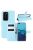 RMPACK Huawei P40 Notesz Tok Business Series Kitámasztható Bankkártyatartóval Világoskék