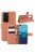 RMPACK Huawei P40 Notesz Tok Business Series Kitámasztható Bankkártyatartóval Barna