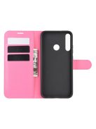 RMPACK Huawei P40 Lite E Notesz Tok Business Series Kitámasztható Bankkártyatartóval Pink