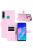RMPACK Huawei P40 Lite E Notesz Tok Business Series Kitámasztható Bankkártyatartóval Rózsaszín