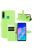 RMPACK Huawei P40 Lite E Notesz Tok Business Series Kitámasztható Bankkártyatartóval Zöld