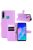 RMPACK Huawei P40 Lite E Notesz Tok Business Series Kitámasztható Bankkártyatartóval Lila