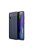 RMPACK Samsung Galaxy A41 Szilikon Tok Bőrmintázattal TPU Prémium Sötétkék