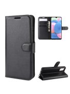 RMPACK Samsung Galaxy A41 Notesz Tok Business Series Kitámasztható Bankkártyatartóval Fekete