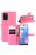 RMPACK Samsung Galaxy A41 Notesz Tok Business Series Kitámasztható Bankkártyatartóval Pink