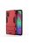 RMPACK Samsung Galaxy A41 2in1 Tok Ütésálló - Kitámasztható TPU Hybrid Piros