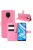 RMPACK Xiaomi Redmi Note 9S / Note 9 Pro Notesz Tok Business Series Kitámasztható Bankkártyatartóval Pink
