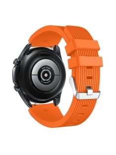   RMPACK Samsung Galaxy Watch 3 45mm Pótszíj Okosóra Szíj Óraszíj Szilikon Sport Style Narancssárga