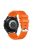 RMPACK Samsung Galaxy Watch 3 45mm Pótszíj Okosóra Szíj Óraszíj Szilikon Sport Style Narancssárga