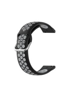   RMPACK Samsung Galaxy Watch 3 45mm Okosóra Szíj Pótszíj Óraszíj Hollow Style Fekete/Szürke
