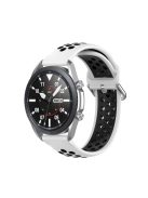 RMPACK Samsung Galaxy Watch 3 45mm Okosóra Szíj Pótszíj Óraszíj Hollow Style Fehér/Fekete