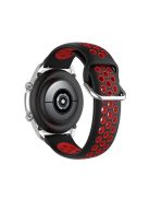RMPACK Samsung Galaxy Watch 3 45mm Okosóra Szíj Pótszíj Óraszíj Hollow Style Fekete/Piros
