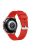 RMPACK Samsung Galaxy Watch 3 41mm Pótszíj Okosóra Szíj Óraszíj Szilikon Sport Style Piros