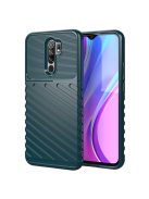 RMPACK Xiaomi Redmi 9 Szilikon Tok Twill Ütésálló Thunder Series Kivitel Zöld