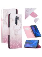 RMPACK Xiaomi Redmi 9 Tok Bankkártyatartóval Notesz Mintás Kitámasztható -RMPACK- Life&Dreams LD02