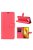 RMPACK Xiaomi Poco X3 Notesz Tok Business Series Kitámasztható Bankkártyatartóval Piros