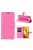 RMPACK Xiaomi Poco X3 Notesz Tok Business Series Kitámasztható Bankkártyatartóval Pink