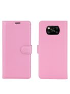 RMPACK Xiaomi Poco X3 Notesz Tok Business Series Kitámasztható Bankkártyatartóval Rózsaszín
