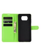 RMPACK Xiaomi Poco X3 Notesz Tok Business Series Kitámasztható Bankkártyatartóval Zöld