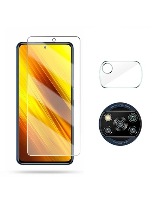 RMPACK Xiaomi Poco X3 Üvegfólia + Kamera Lencsevédő 2.5 9H