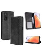 RMPACK Xiaomi Mi 10T 5G / Mi 10T Pro 5G Notesz Tok Retro Style Fekete