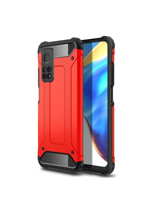 RMPACK Xiaomi Mi 10T 5G / Mi 10T Pro 5G Ütésálló Armor Tok Guard Series 2in1 Piros