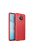 RMPACK Xiaomi Mi 10T Lite 5G Szilikon Tok Bőrmintázattal TPU Prémium Piros