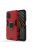 RMPACK Xiaomi Poco M3 Védőtok Ring Guard Gyűrűs 2in1 Tok Ütésálló - Kitámasztható TPU Hybrid Piros