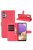 RMPACK Samsung Galaxy A32 5G Notesz Tok Business Series Kitámasztható Bankkártyatartóval Piros