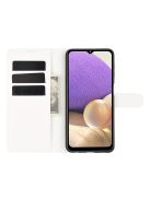 RMPACK Samsung Galaxy A32 5G Notesz Tok Business Series Kitámasztható Bankkártyatartóval Fehér