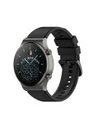 RMPACK Huawei Watch GT 2 Pro Szilikon Óraszíj Pótszíj Prémium 22mm Fekete