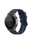 RMPACK Huawei Watch GT 2 Pro Szilikon Óraszíj Pótszíj Prémium 22mm Sötétkék