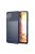 RMPACK Samsung Galaxy A12 Szilikon Tok Twill Ütésálló Thunder Series Kivitel Sötétkék
