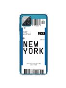 RMPACK Samsung Galaxy A12 Szilikon Tok Boarding Check Series NEW YORK