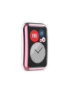 RMPACK Huawei Watch Fit Kijelzővédő Keret TPU Rózsaszín