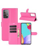 RMPACK Samsung Galaxy A52 5G Notesz Tok Business Series Kitámasztható Bankkártyatartóval Pink