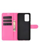 RMPACK Samsung Galaxy A52 5G Notesz Tok Business Series Kitámasztható Bankkártyatartóval Pink