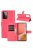 RMPACK Samsung Galaxy A72 5G Notesz Tok Business Series Kitámasztható Bankkártyatartóval Piros