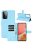 RMPACK Samsung Galaxy A72 5G Notesz Tok Business Series Kitámasztható Bankkártyatartóval Világoskék