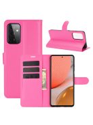 RMPACK Samsung Galaxy A72 5G Notesz Tok Business Series Kitámasztható Bankkártyatartóval Pink
