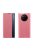 RMPACK Xiaomi Redmi Note 9T 5G Notesz Tok Prémium View Window Ablakos Rózsaszín