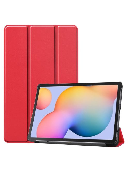 RMPACK Samsung Galaxy TAB S6 Lite 10.4 Tok Notesz Kitámasztható Tri-fold Series Piros