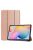 RMPACK Samsung Galaxy TAB S6 Lite 10.4 Tok Notesz Kitámasztható Tri-fold Series Rózsaarany